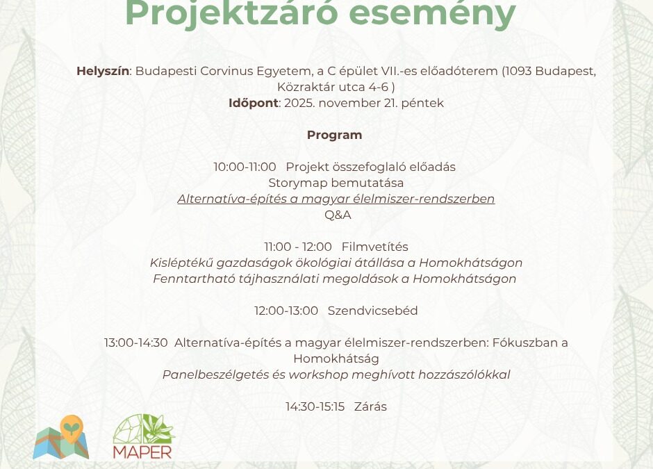Projektzáró esemény